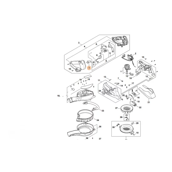 STIHL   Dźwignia blokady SA02 435 7301
